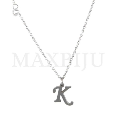 Stainless Steel necklace Letter Pendant 9x10mm
(45cm)