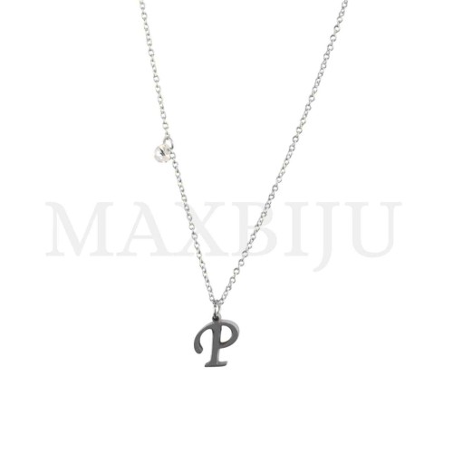 Stainless Steel necklace Letter Pendant 9x10mm
(45cm)
