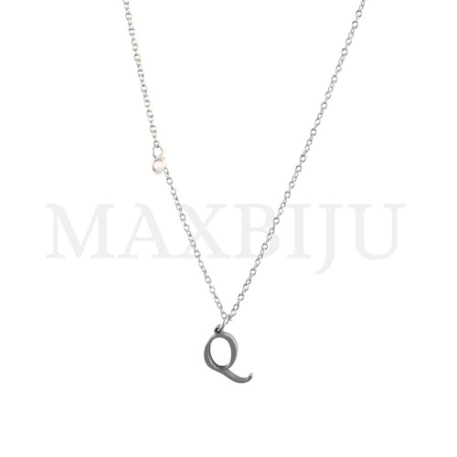 Stainless Steel necklace Letter Pendant 9x10mm
(45cm)