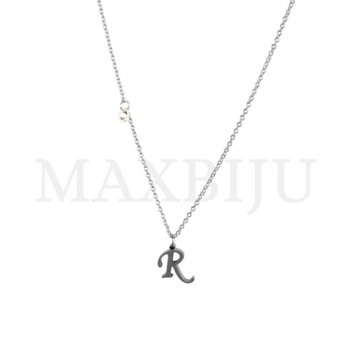 Stainless Steel necklace Letter Pendant 9x10mm
(45cm)