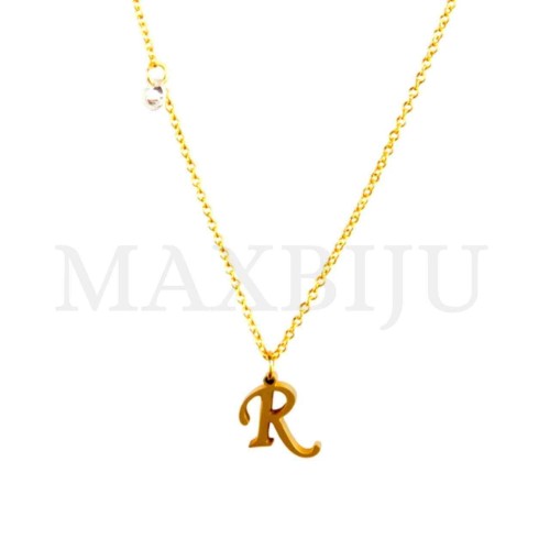 Stainless Steel necklace Letter Pendant 9x10mm
(45cm)