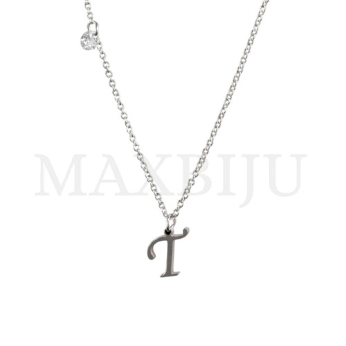 Stainless Steel necklace Letter Pendant 9x10mm
(45cm)