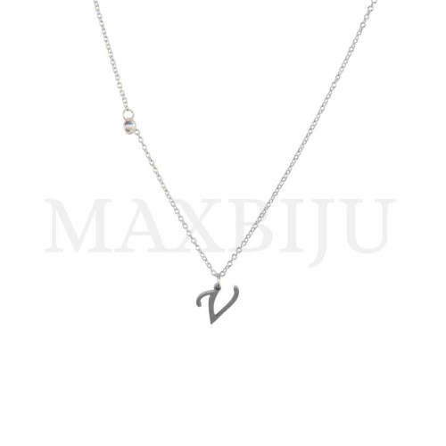 Stainless Steel necklace Letter Pendant 9x10mm
(45cm)