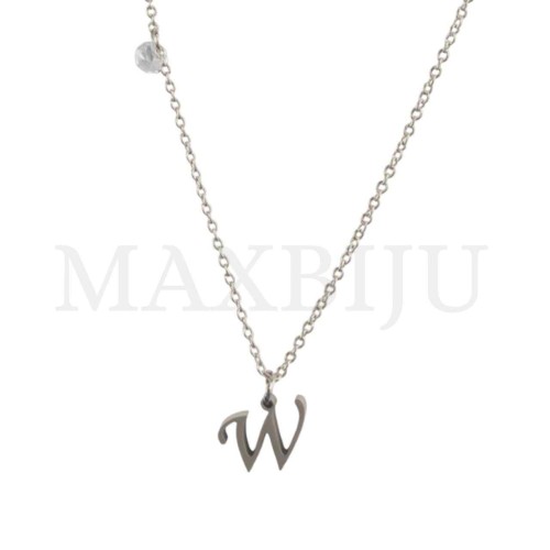 Stainless Steel necklace Letter Pendant 9x10mm
(45cm)
