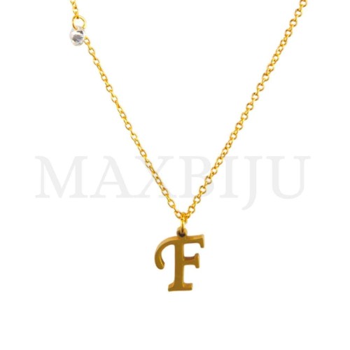 Stainless Steel necklace Letter Pendant 9x10mm
(45cm)