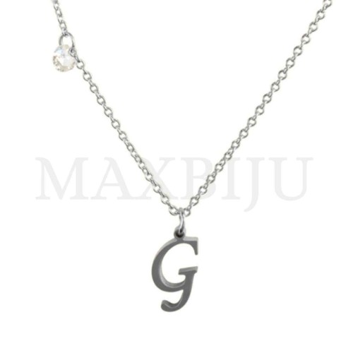 Stainless Steel necklace Letter Pendant 9x10mm
(45cm)