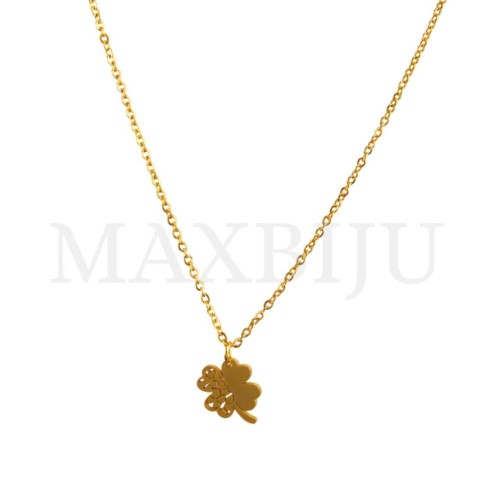 Stainless Steel necklace Clover Pendant 10x12mm
(40cm)