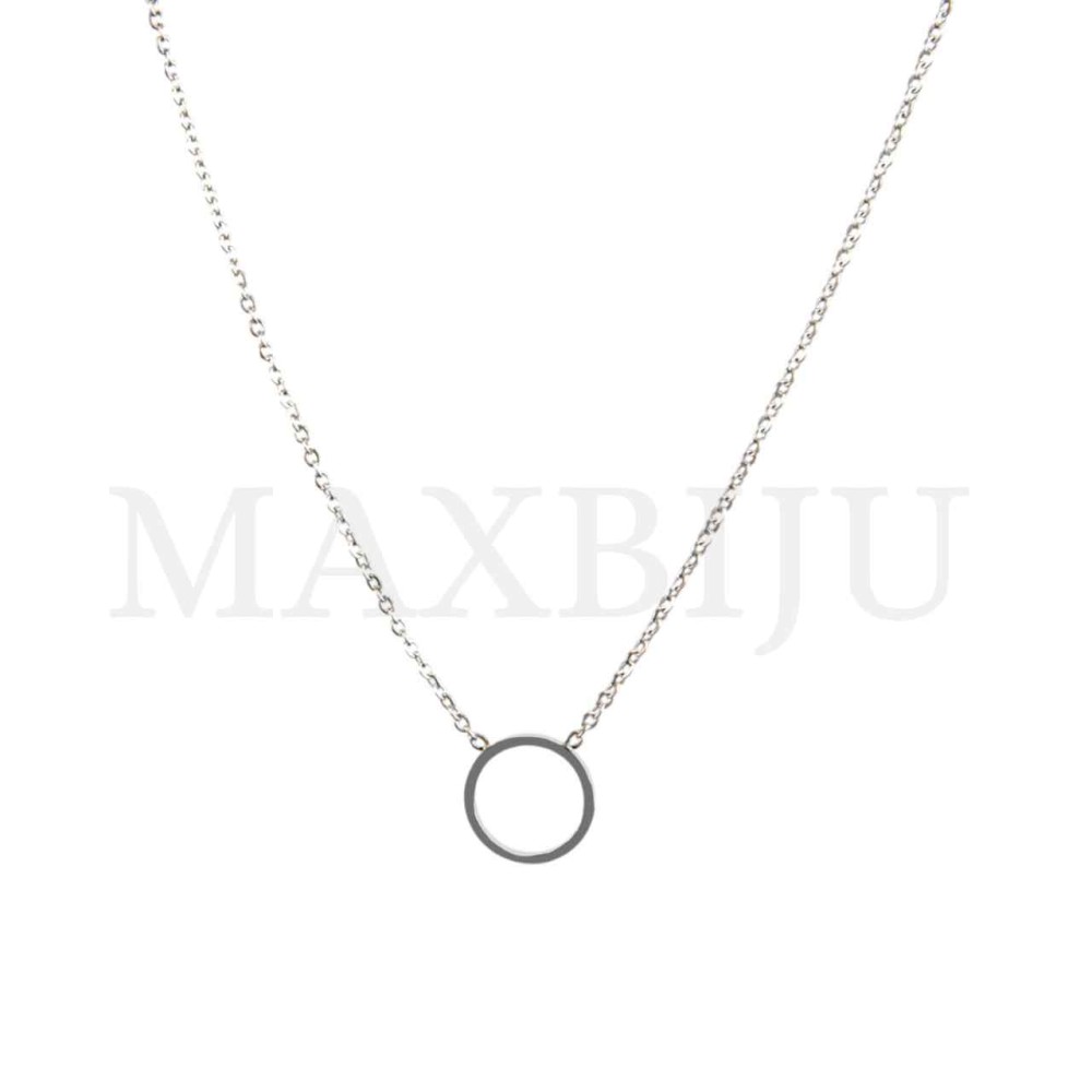 Stainless Steel necklace Circle Pendant 11x11mm
(40cm)