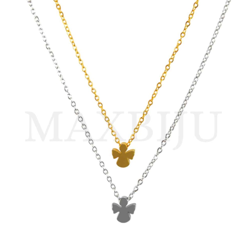 Stainless Steel necklace Angel Pendant 8x9mm
(40cm)