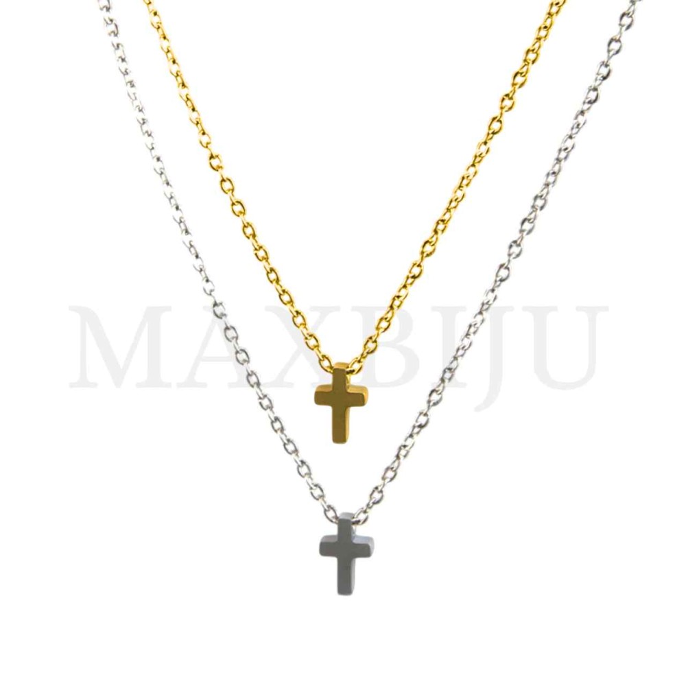 Stainless Steel necklace Cross Pendant 6x9mm
(40cm)
