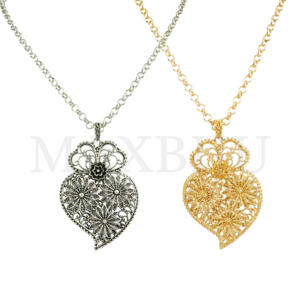 Metal Necklace "Viana" 80cm