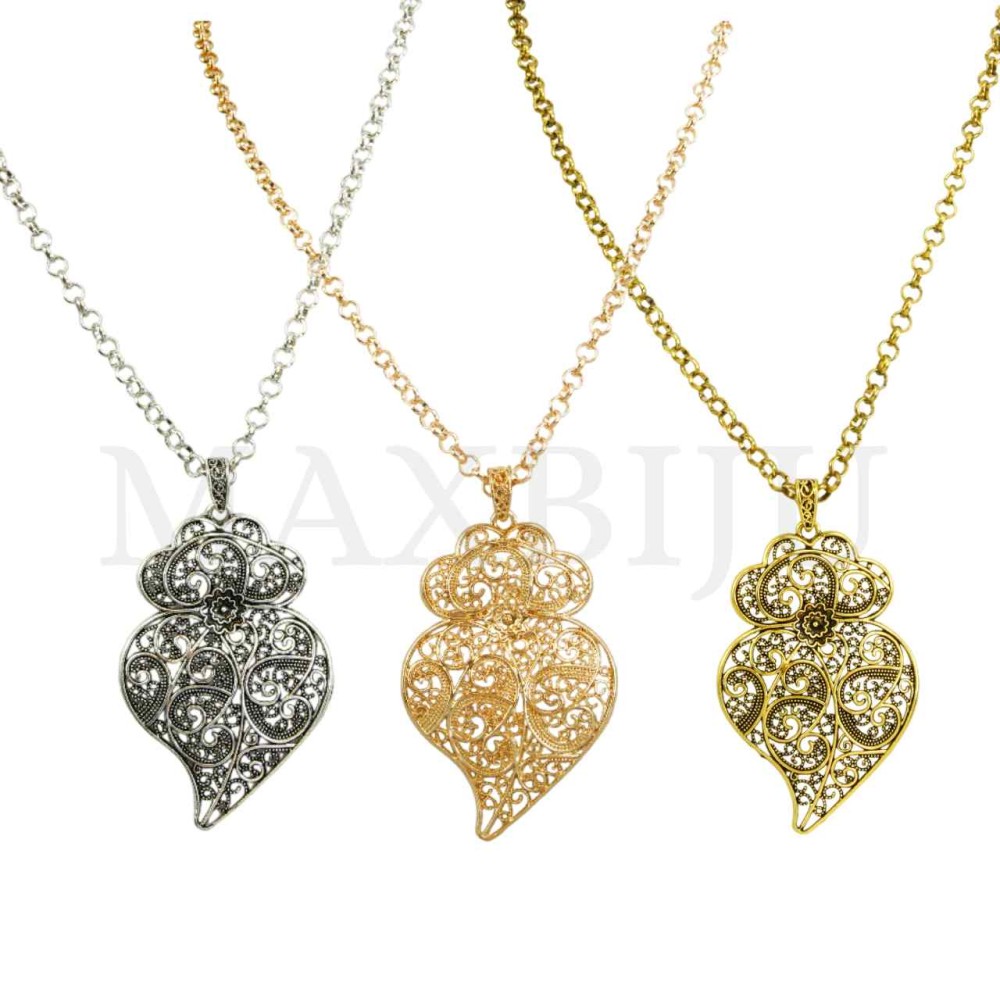 Metal Necklace "Viana" 80cm