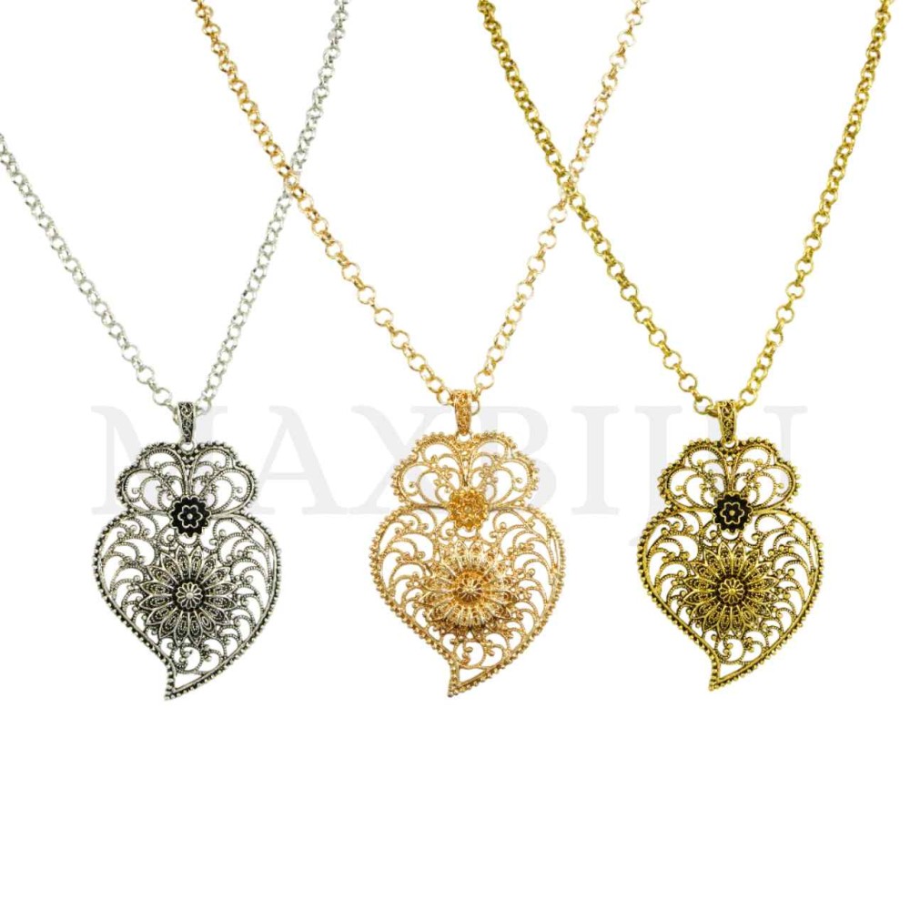 Metal Necklace "Viana" 80cm