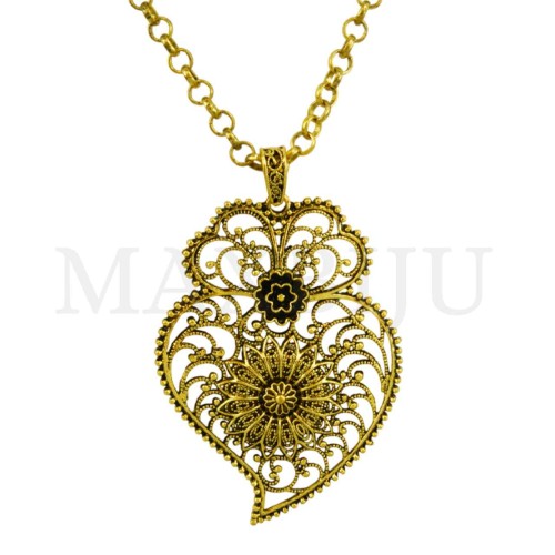 Metal Necklace "Viana" 80cm