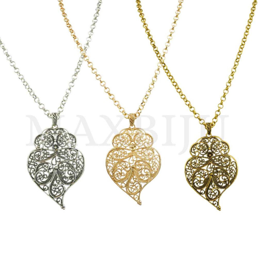 Metal Necklace "Viana" 80cm
