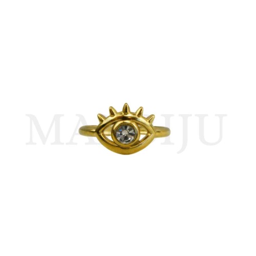 Stainless Steel Adjustable Ring - Eye