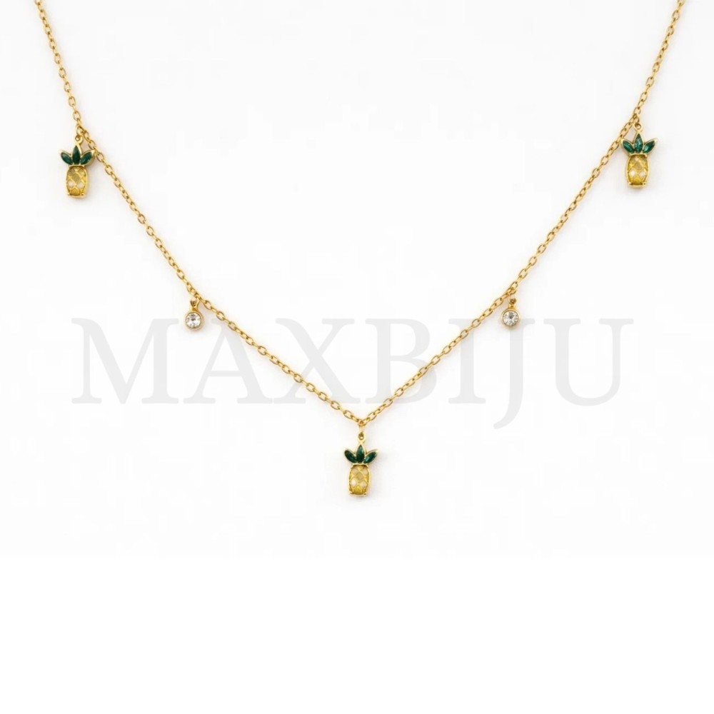Stainless Steel Necklace 45cm - Pineapple.