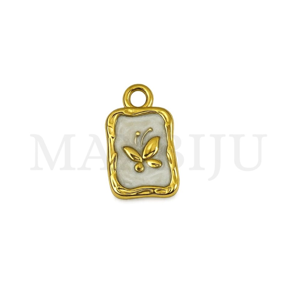 Stainless Steel Pendant 9x15mm