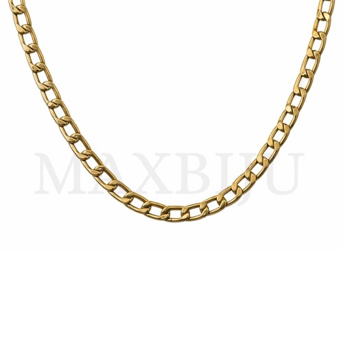 C2508KL:Steel Flat Oval Plate Links Chain (60cm)