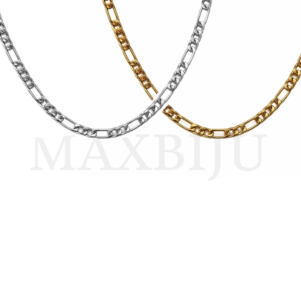 Steel Figaro Links Chain (60cm)