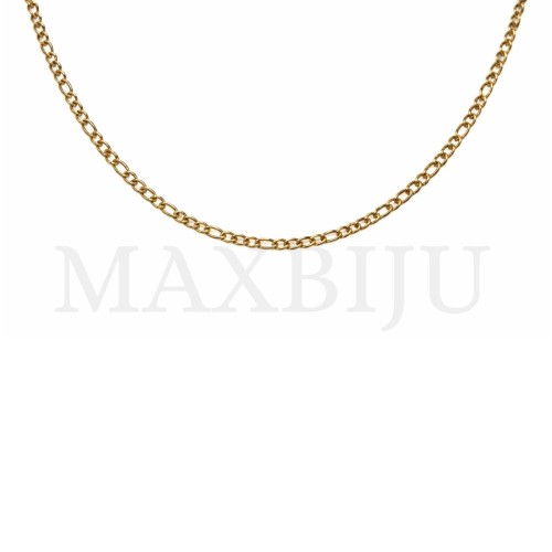 C2508KL: Figaro Twisted Oval Link Stainless Steel Chain - 50cm