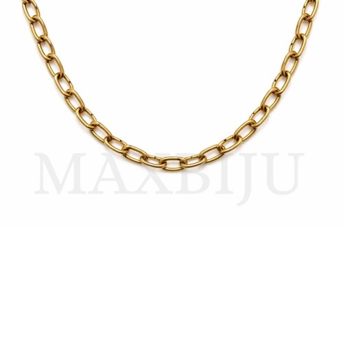 C2508KL: Twisted Oval Link Stainless Steel Chain -50cm