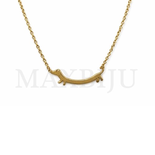 Stainless Steel Dog Necklace - 40cm