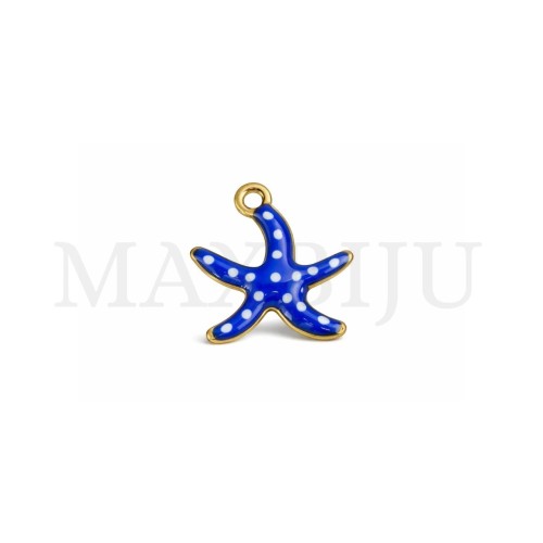 Stainless Steel Starfish Pendant - 11x11mm