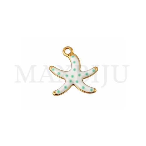 Stainless Steel Starfish Pendant - 11x11mm