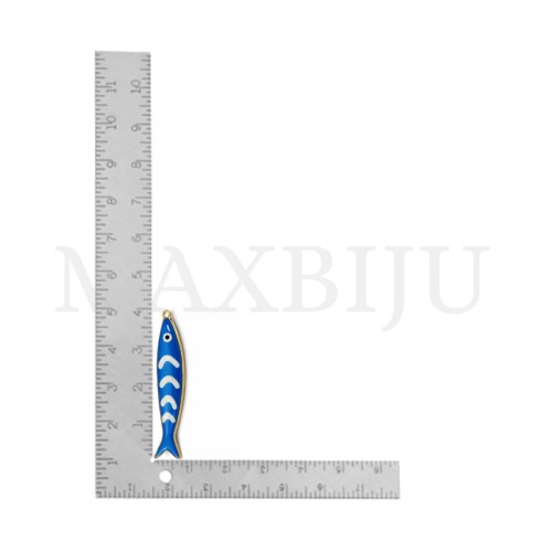 Stainless Steel Fish Pendant - 8x40mm