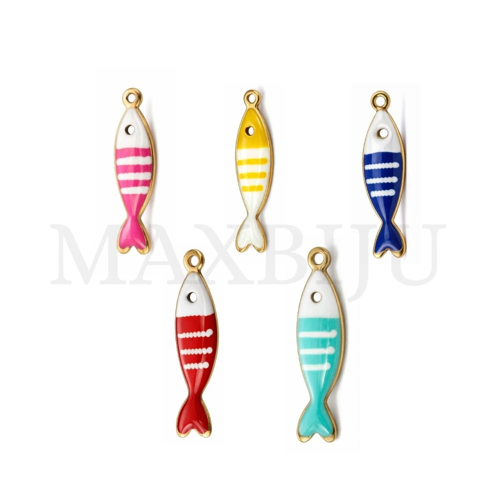 Stainless Steel Fish Pendant - 5x19mm