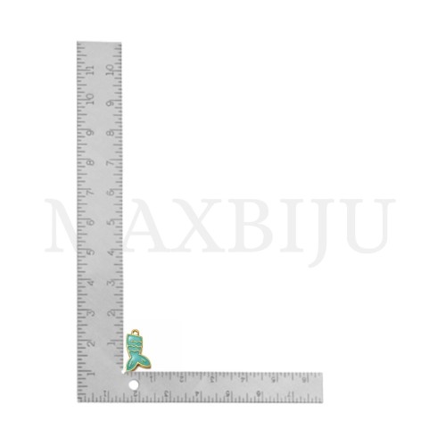 Stainless Steel Mermaid Tail Pendant - 9x16mm