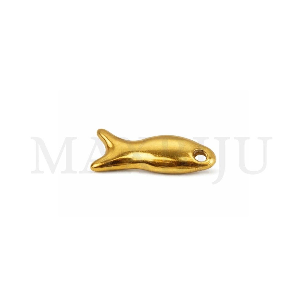 Stainless Steel Fish Pendant - 19x7mm