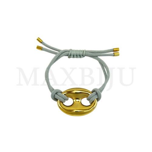 Rope Bracelet With Stainless Steel Pendant – 12cm
