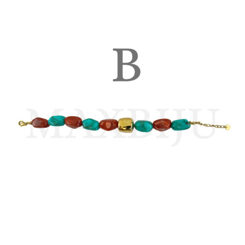 Stainless Steel and Resin Bracelet – 25cm