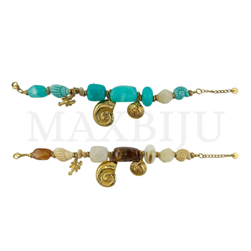 Stainless Steel and Resin Bracelet – 25cm