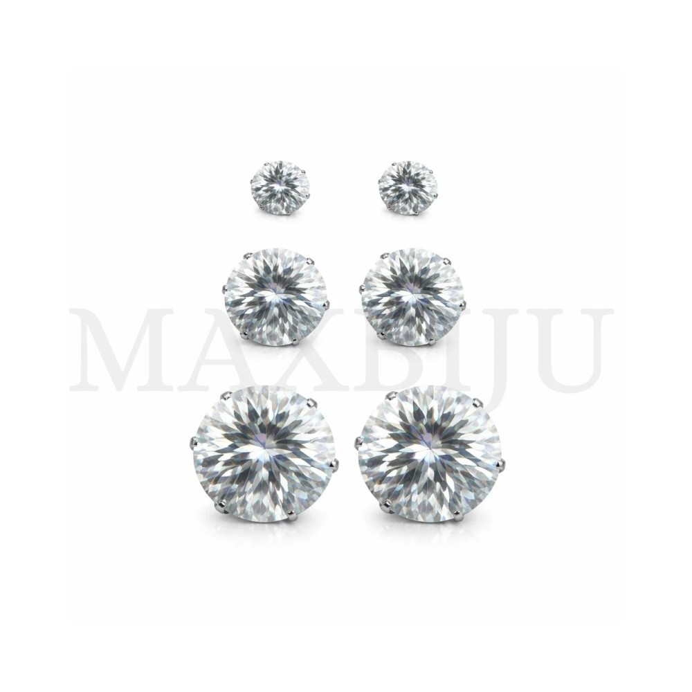 Stainless Steel Earrings - 3 Pieces