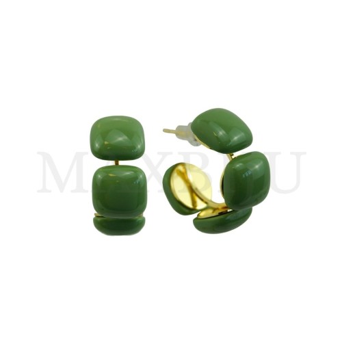 Metal and Resin Earring