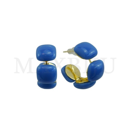Metal and Resin Earring