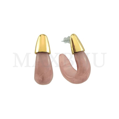 Metal and Resin Earring