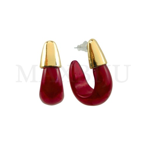 Metal and Resin Earring