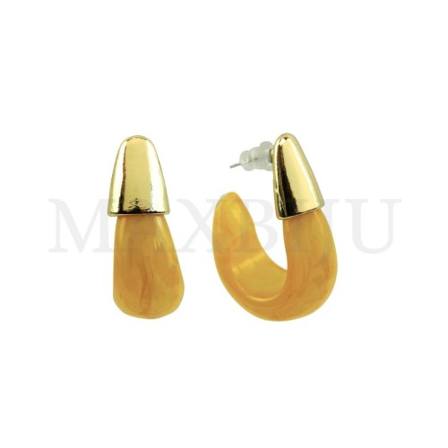 Metal and Resin Earring
