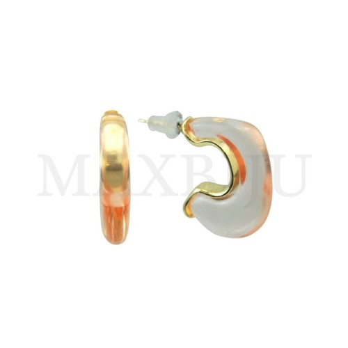 Metal and Resin Earring