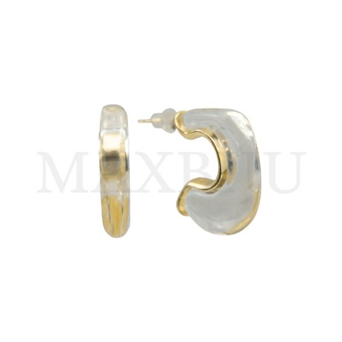 Metal and Resin Earring