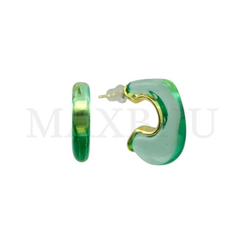 Metal and Resin Earring