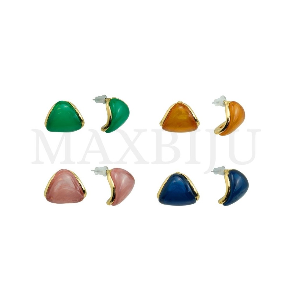 Metal and Resin Earring