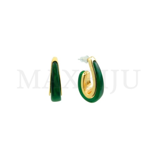Metal and Resin Earring