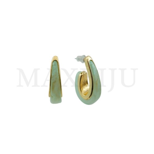 Metal and Resin Earring
