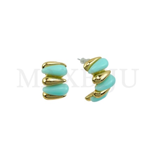 Metal and Resin Earring