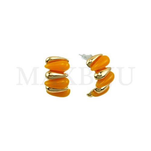 Metal and Resin Earring